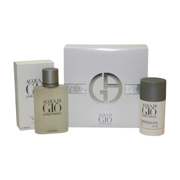 Shop Giorgio Armani Acqua Di Gio Men S 2 Piece Fragrance Set Overstock