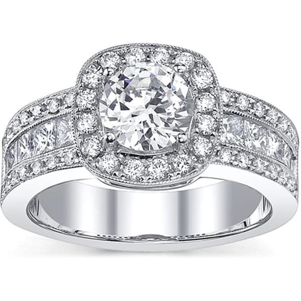 Shop 18k Gold 2ct TDW EGL Diamond Engagement Ring - Free Shipping Today ...