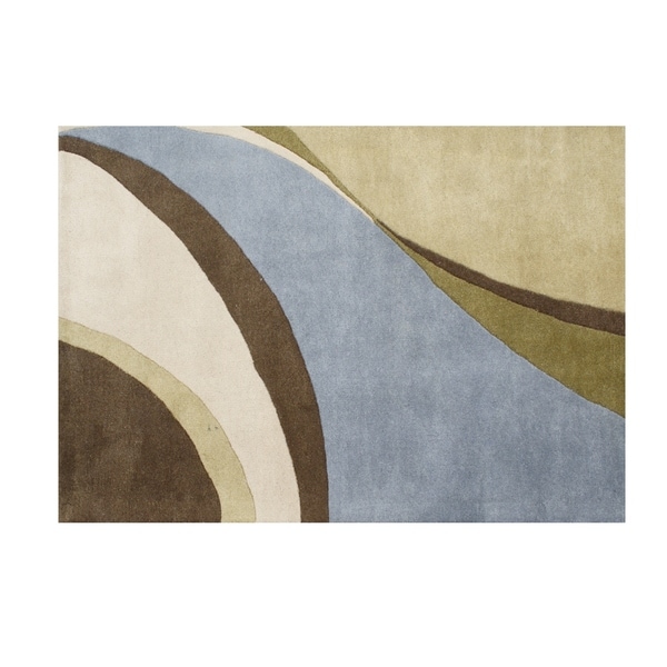 Alliyah Handmade Multi Color New Zealand Blend Wool Rug (8' x 10') - 8' x 10'
