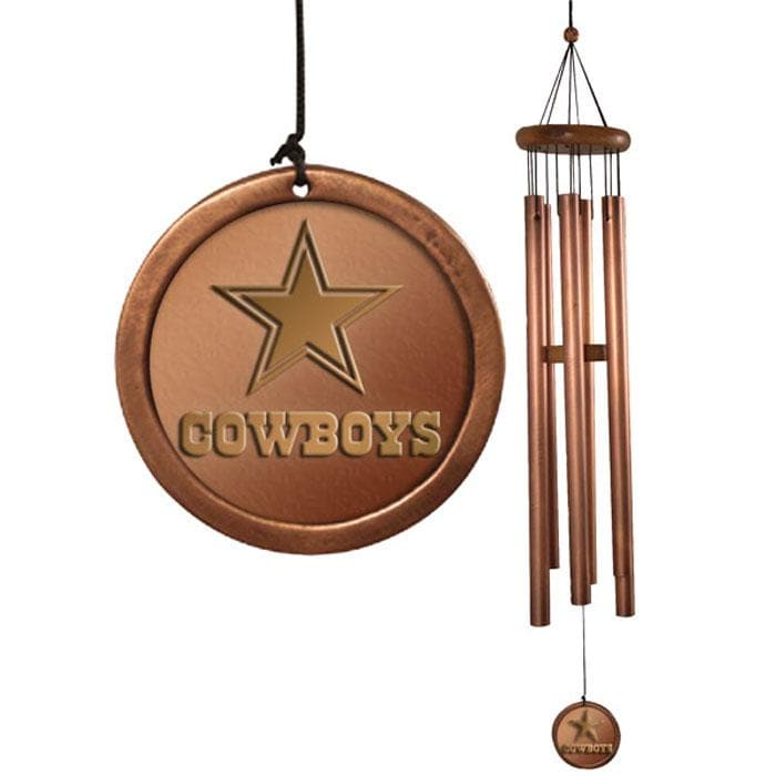 Dallas Cowboys Copper Windchime Football