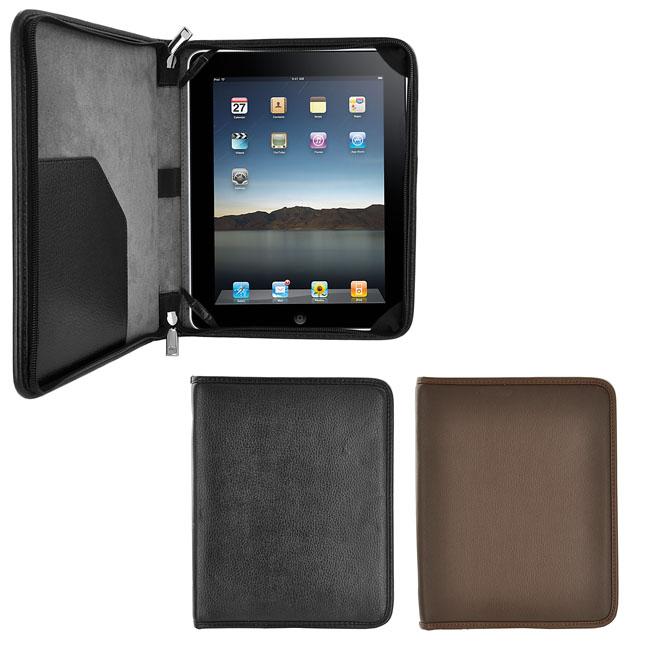 Apple iPad Leatherette Zipper Portfolio Case  