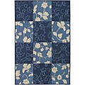 Artist's Loom Indoor/Outdoor Contemporary Geometric Rug - 7'9 x 11'2