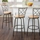 Avalon Quarter Cross Adjustable Swivel High Back Kitchen Stools (Set of 3) by iNSPIRE Q Classic - Thumbnail 1