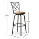 Avalon Quarter Cross Adjustable Swivel High Back Kitchen Stools (Set of 3) by iNSPIRE Q Classic - Thumbnail 8