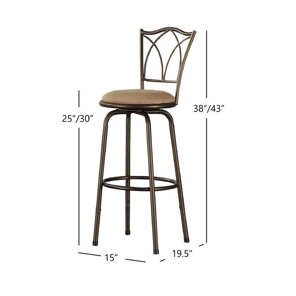 Bar Stools Set Of 3 High Seat Chairs Adjustable Swivel Kitchen Counter Cushion