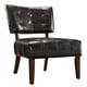preview thumbnail 3 of 13, Charlotte Faux Leather Armless Accent Chair by iNSPIRE Q Classic