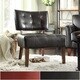 preview thumbnail 1 of 13, Charlotte Faux Leather Armless Accent Chair by iNSPIRE Q Classic