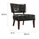 preview thumbnail 4 of 13, Charlotte Faux Leather Armless Accent Chair by iNSPIRE Q Classic
