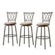 preview thumbnail 2 of 7, Avalon Scroll Adjustable Swivel Stool (Set of 3) by iNSPIRE Q Classic