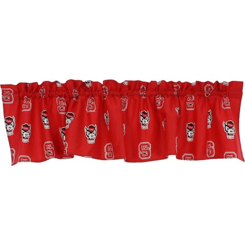 North Carolina State Wolfpack Polyester, 84" x 15" Curtain Valance, 1 Panel