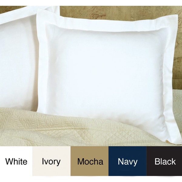 White cotton best sale euro sham