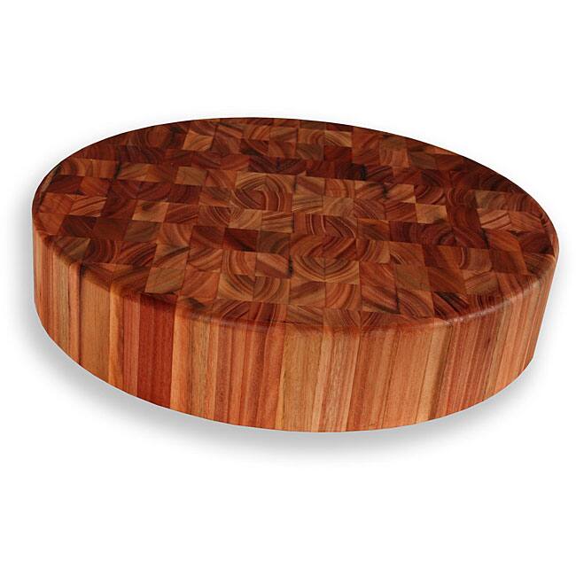 Lyptus End Grain 18-inch Round Chopping Block