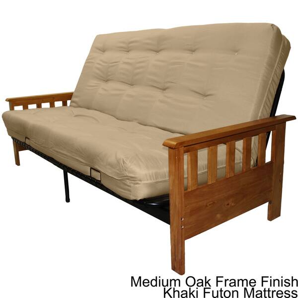 Shop Provo Mission Style Frame And Queen Size Futon Mattress Set