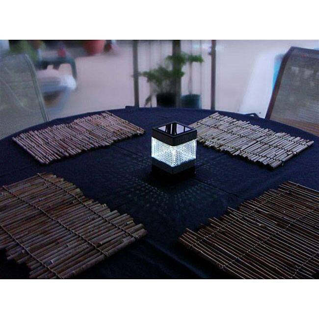 Accent Solar Garden Fence Cap Lights (Set of 8)