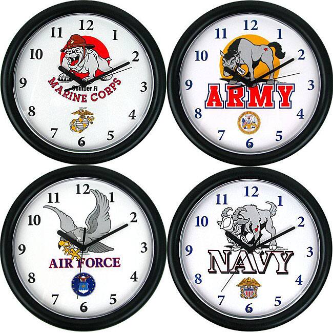 Military Armed Forces Mascot Clock