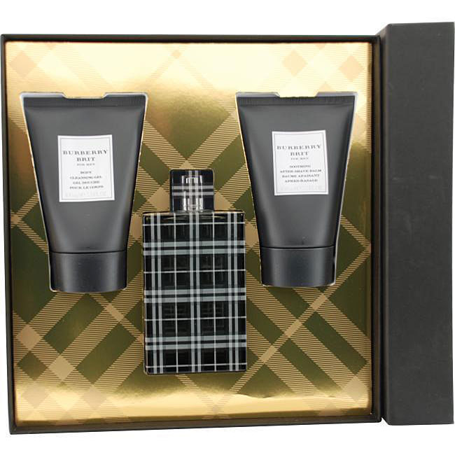 Burberry Brit Men's 3-piece Fragrance Set - Overstock Shopping - Big ...