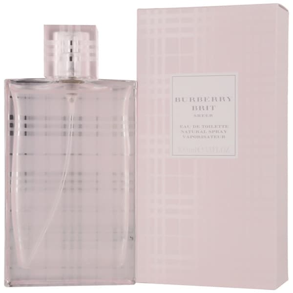 Burberry 'Brit Sheer' Women's 3.4 ounce Eau de Toilette Spray Burberry Women's Fragrances