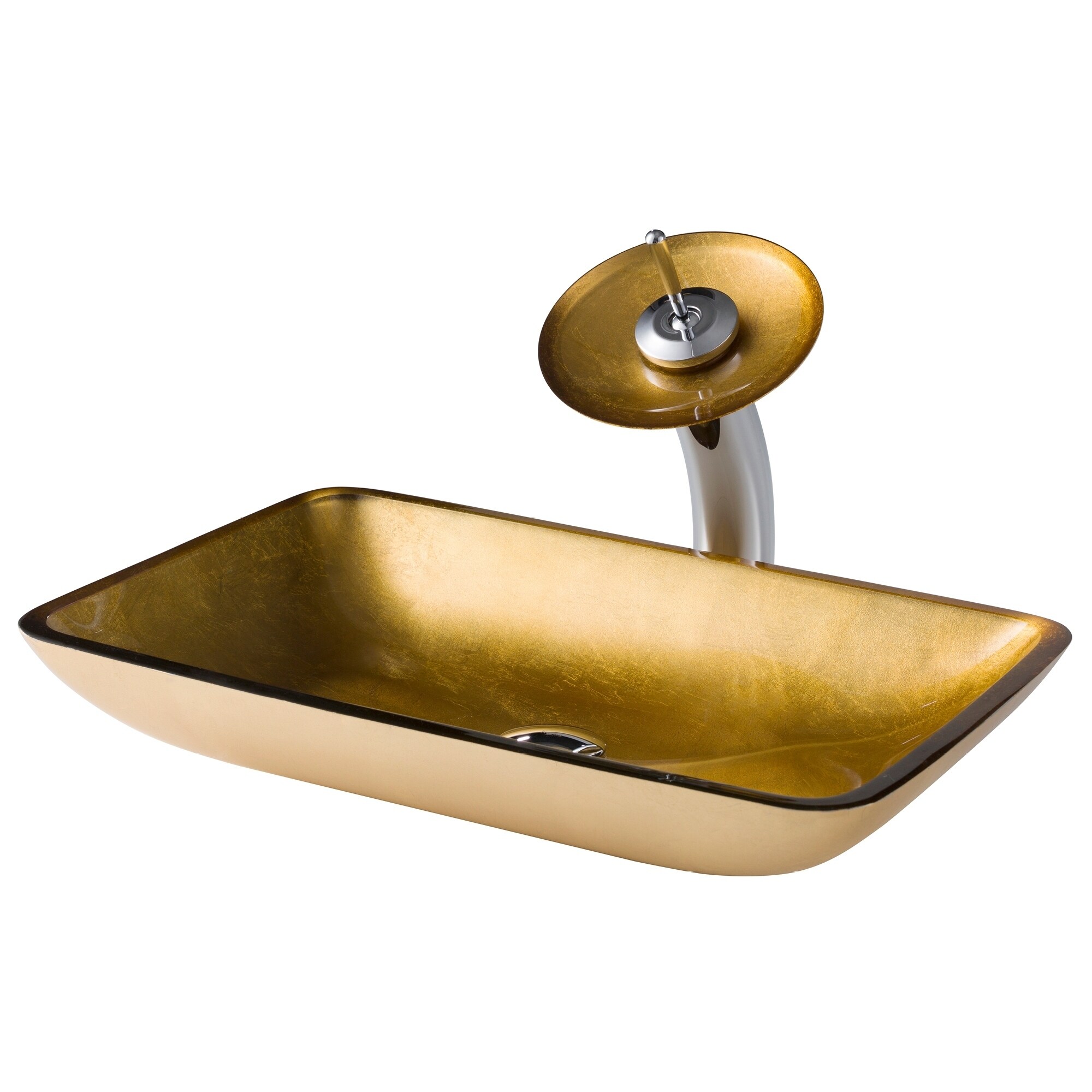 Home Improvement Re Bathroom Blue Tempered Glass Vessel Sink