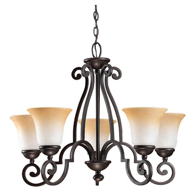 Brandywine Brindisi Bronze Finish 5 light Chandelier