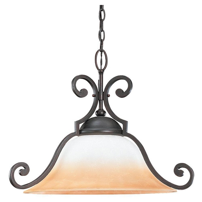 Brandywine Brindisi Bronze Finish 1 light Downlight Pendant