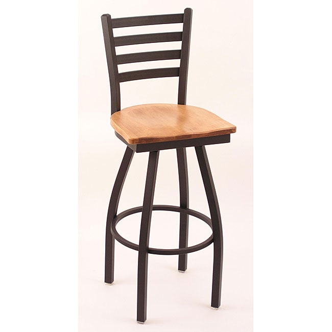 Cambridge Bronze 30 inch Steel/wood Counter Swivel Stool With Medium Maple Seat