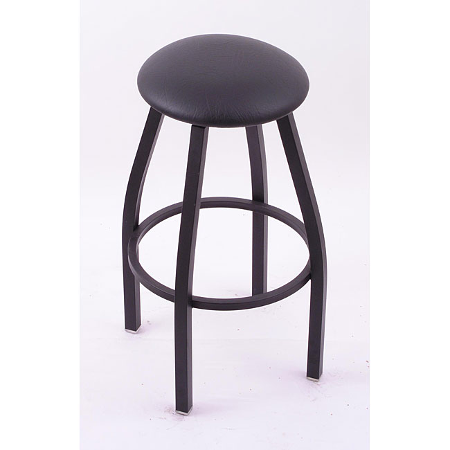 Cambridge Black 30 inch Backless Counter Swivel Stool With Black Vinyl Cushion Seat