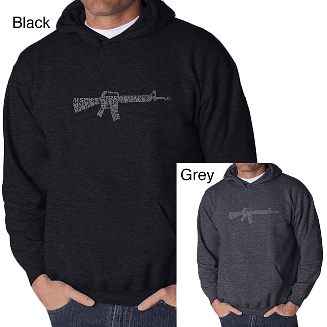 Los Angeles Pop Art Mens Rifle Hoodie