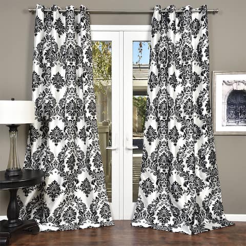 Silver Orchid Lucille Venetian Grommet Top 84-inch Curtain Panel