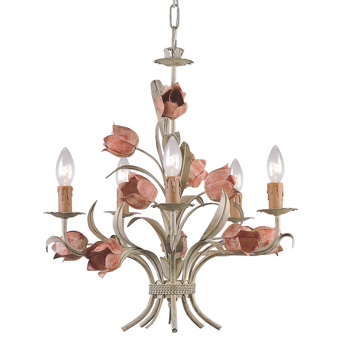 Crystorama Wrought Iron 5-light Chandelier - Chandeliers For Bedrooms by Overstock.com