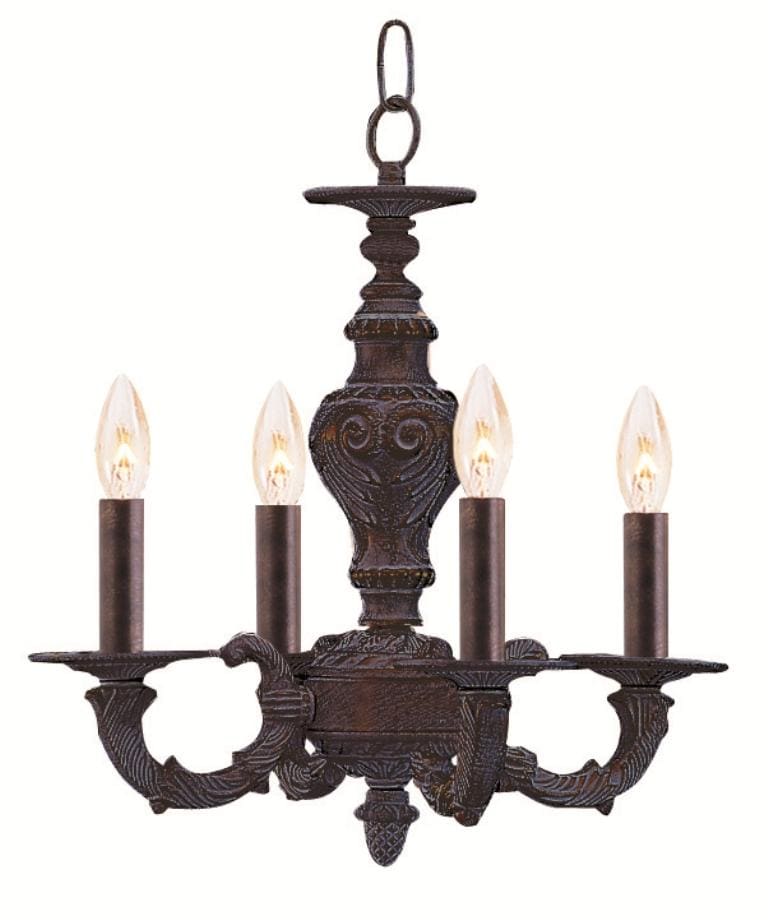 Venetian Bronze Four light Chandelier