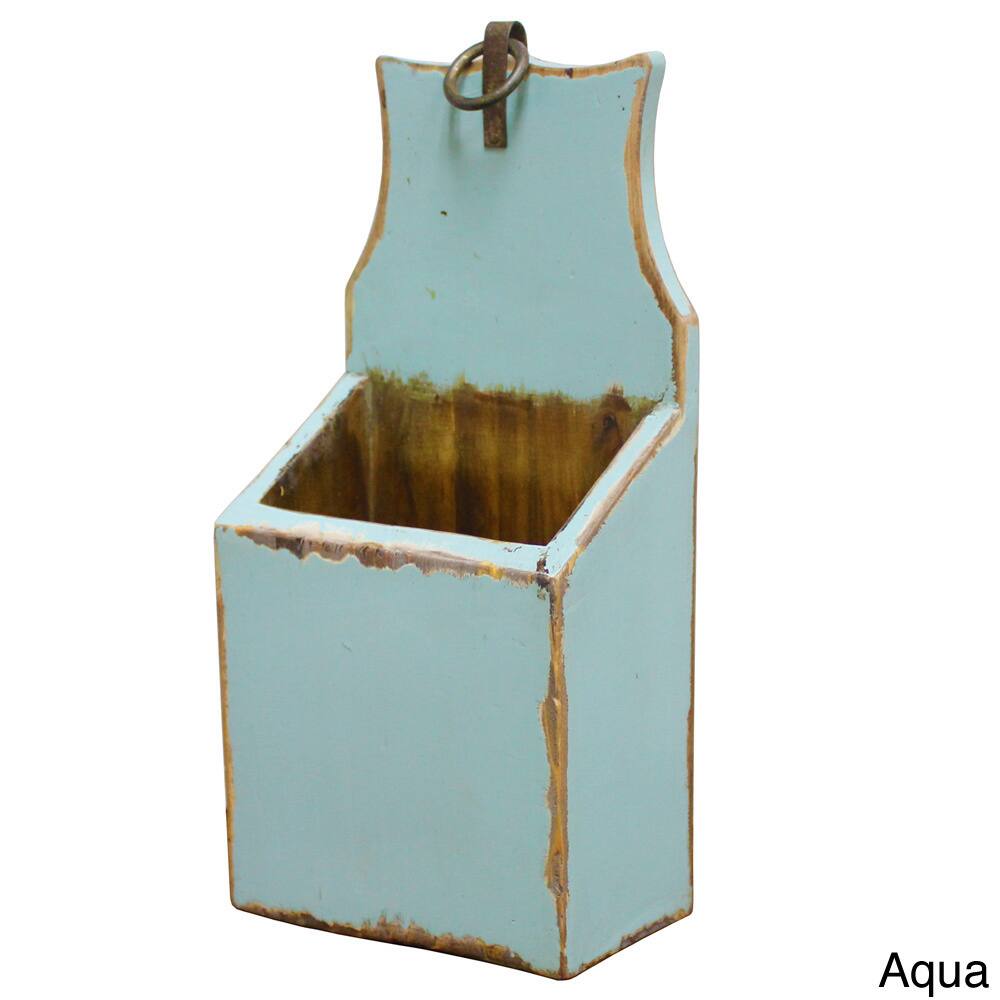 Antiqued Stain Hanging Wall Cubby