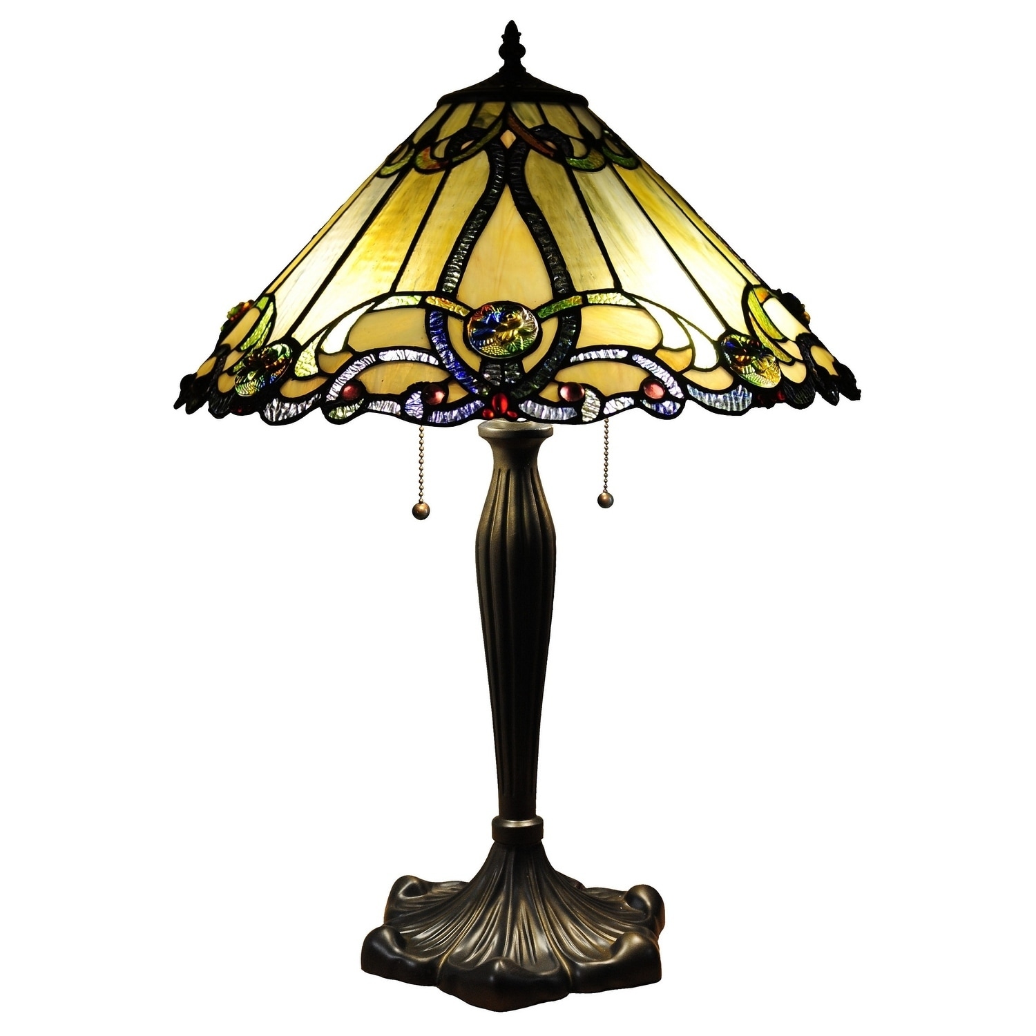 Tiffany-style Victorian Table Lamp 