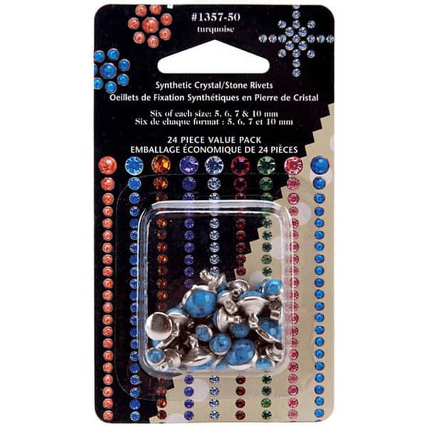 Turquoise Crystal Rivets (Pack of 24) Bed Bath & Beyond 4329809