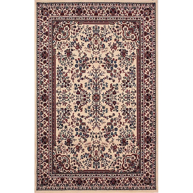 Sarouk Ivory Rug (111 X 76)