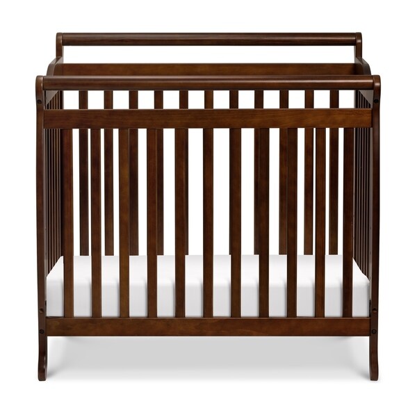 brown baby crib
