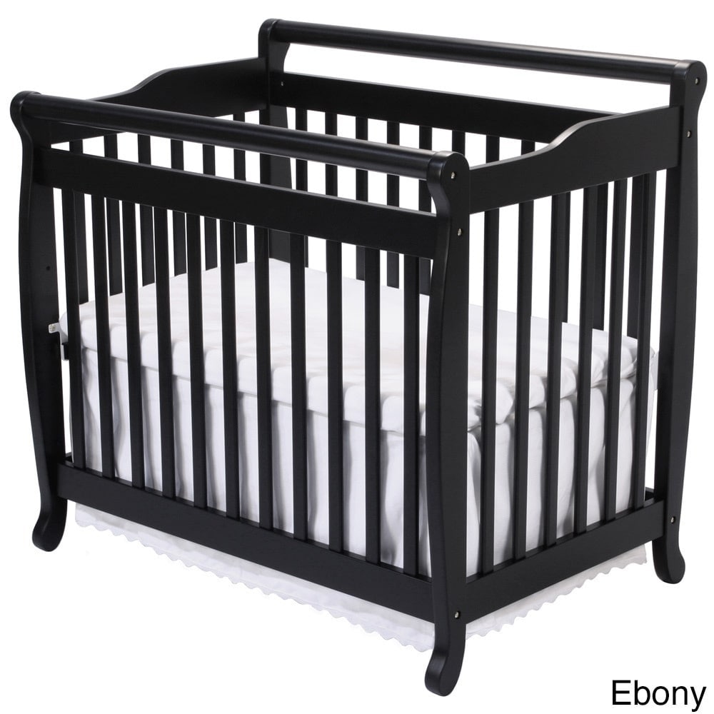 Baby Davinci Emily 2 In 1 Mini Crib And Twin Bed Ebony Nursery