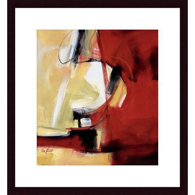 Eva Carter 'Movement in Red' Wood Framed Art Print