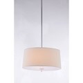 Crystal Finial 3-light Parchment Ceiling Chandelier