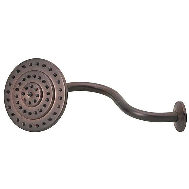Victorian Bronze Trio Arm/ Flange Shower Head
