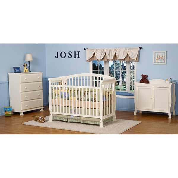 DaVinci Thompson 4in1 Crib with Toddler Rail in Pure White Overstock 4342722