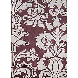 Hand tufted Flordely Red/ Rust Wool Rug (5' x 8') Alliyah Rugs 5x8   6x9 Rugs