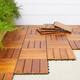 Vifah Premium Plantation Teak 4-slat Deck Tiles (Box of 10)