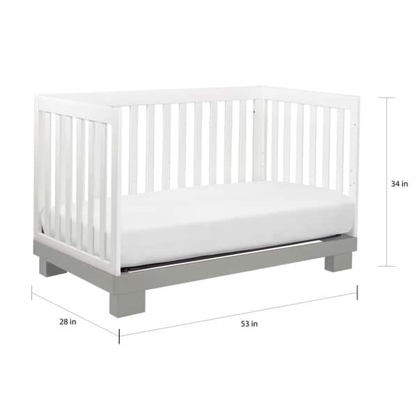 Babyletto Modo 3-in-1 Convertible Crib w/ Toddler Bed Conversion Kit