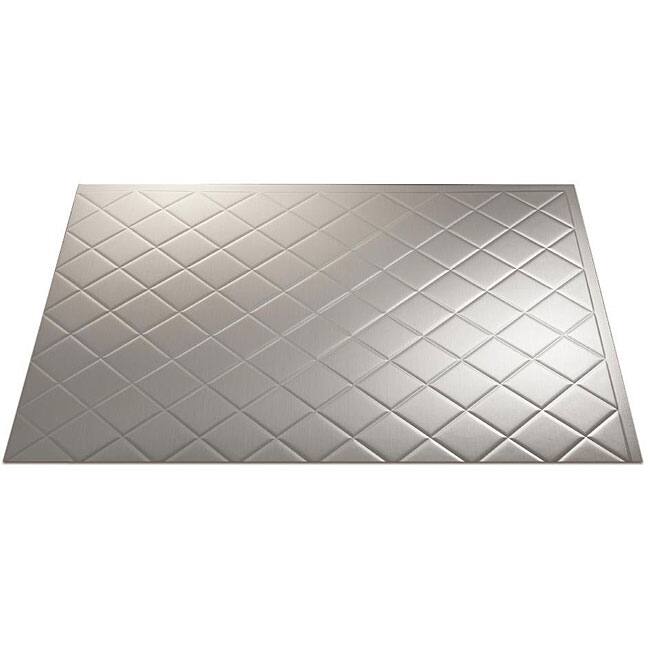 Fasade Brushed Aluminum Backsplash Panels (Set of 4)