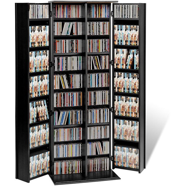 Broadway Black Large Deluxe CD/ DVD Media Storage - Bed Bath