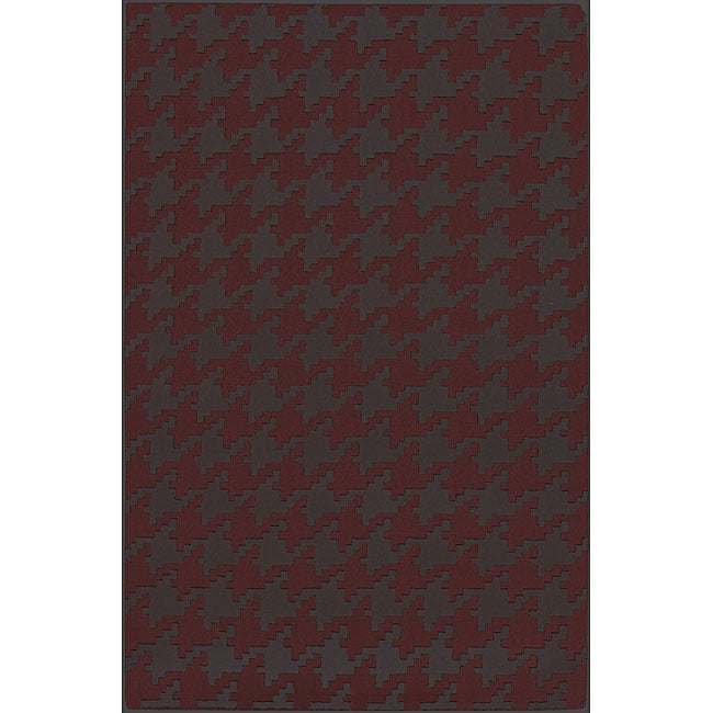 Hand-woven Camrose Wool Geometric Area Rug (8' x 11')
