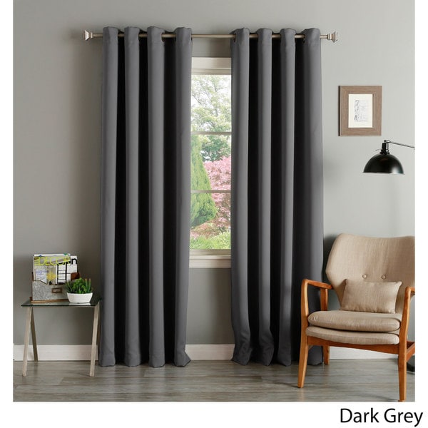 Aurora Home Grommet Top Thermal Insulated 96-inch Blackout Curtain Panel Pair