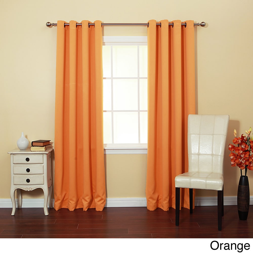 Grommet Top Thermal Insulated 95 Inch Blackout Curtain Panel Pair