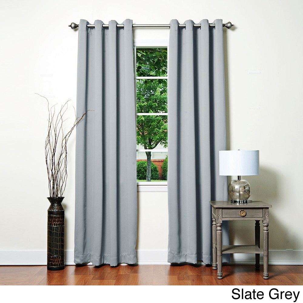 Grommet Top Thermal Insulated 95 Inch Blackout Curtain Panel Pair