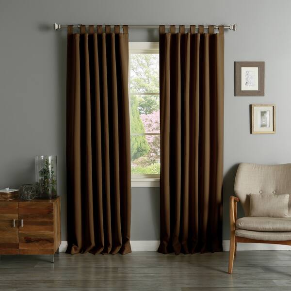 Shop Aurora Home Tab Top Thermal Insulated 95 Inch Blackout
